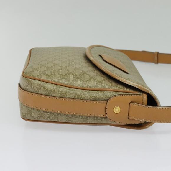 CELINE Macadam Canvas Shoulder Bag Pvc Beige Gold - Picture 5 of 12